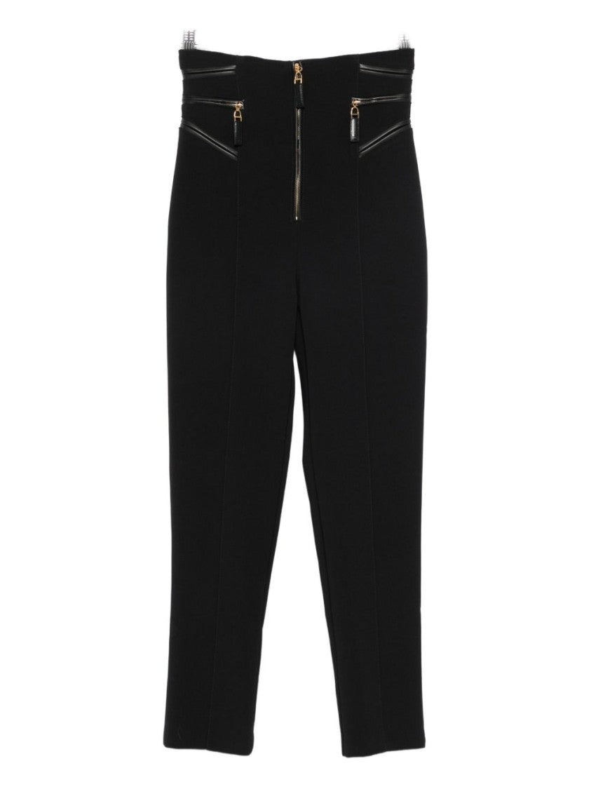 Elisabetta Franchi High Waist Cropped Trousers