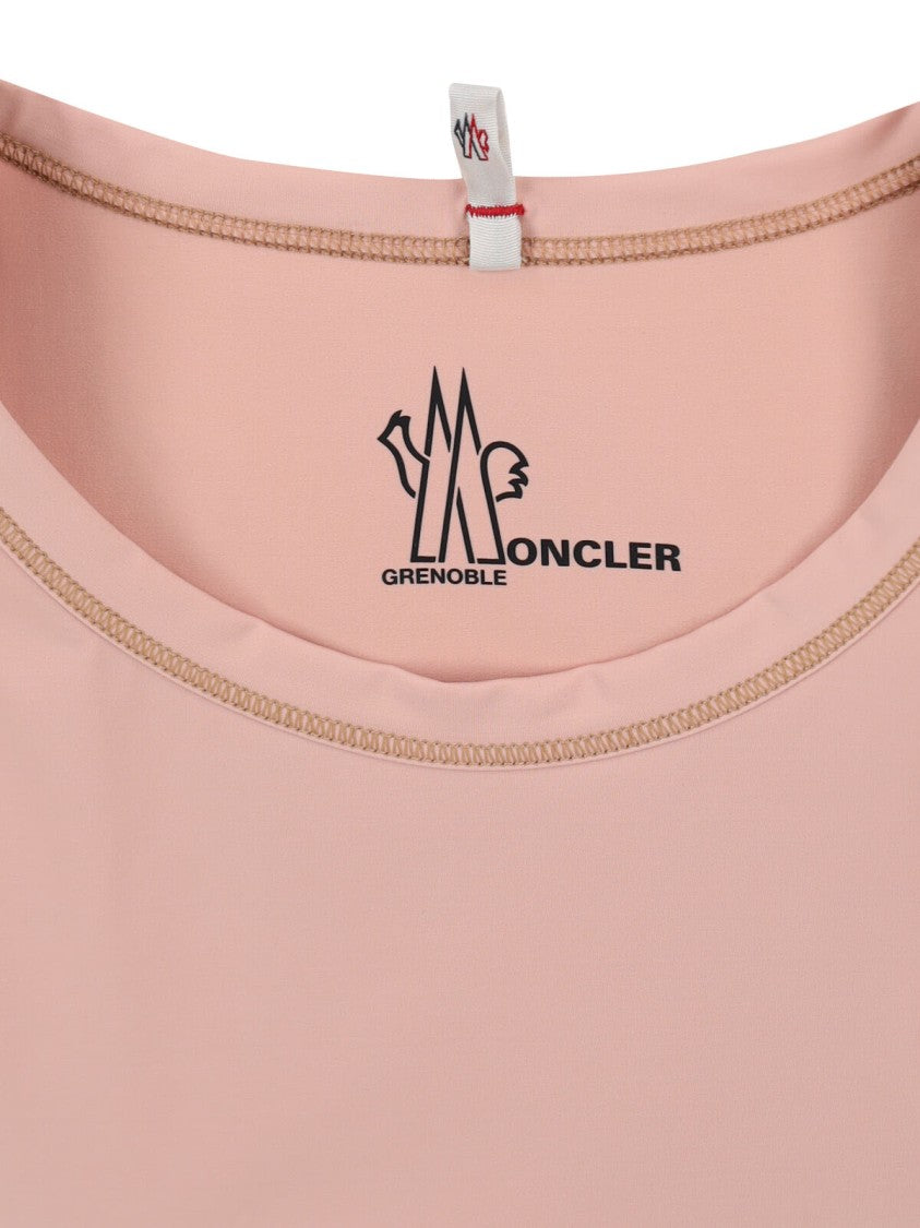 Moncler Grenoble Logo Tank Top, In Pink Nylon