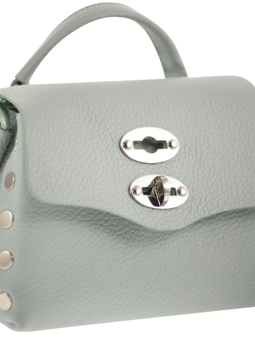 Zanellato Compact Structured Grained Leather Postina Bag