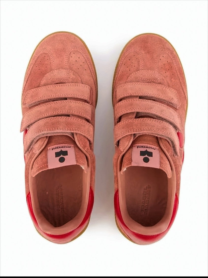Isabel Marant Suede Sneakers With Velcro Straps