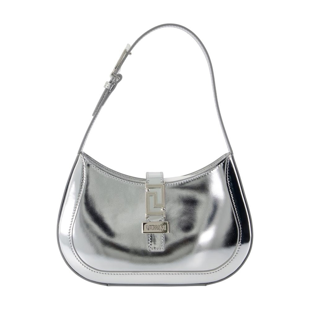 Versace Small Shoulder Bag - Leather - Silver