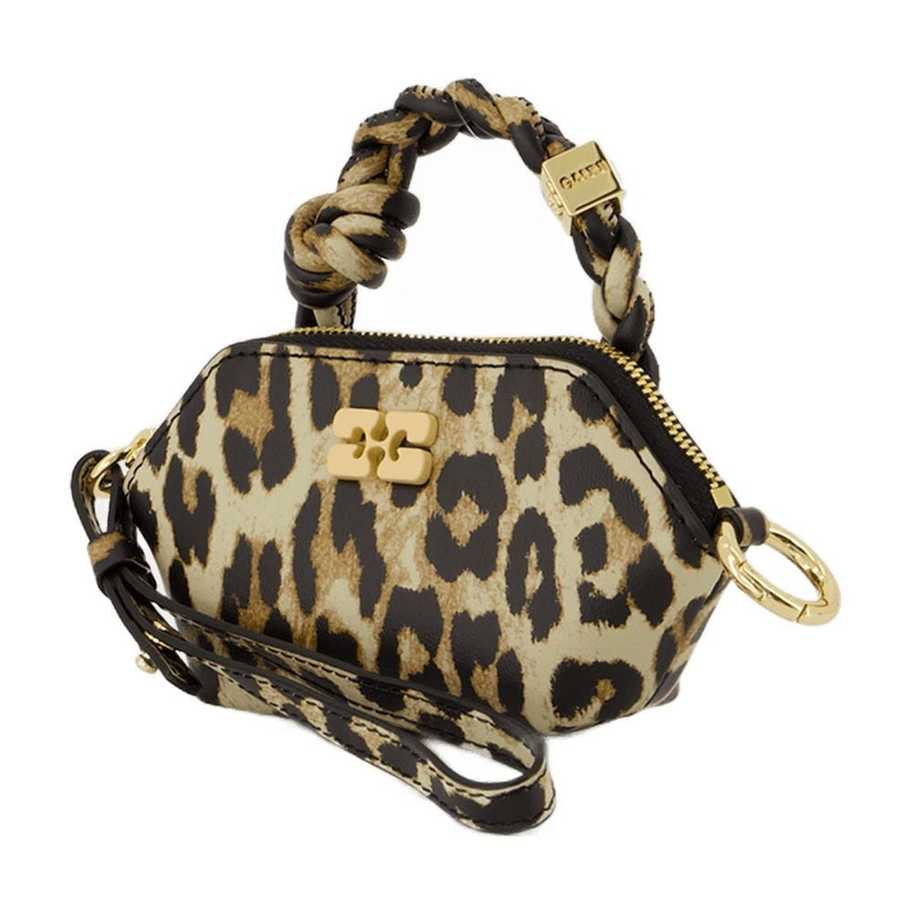 Ganni Bou Nano Crossbody - Leather - Leopard