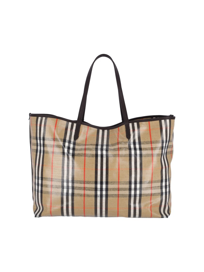 Burberry "Highlands" Large Tote Bag Beige