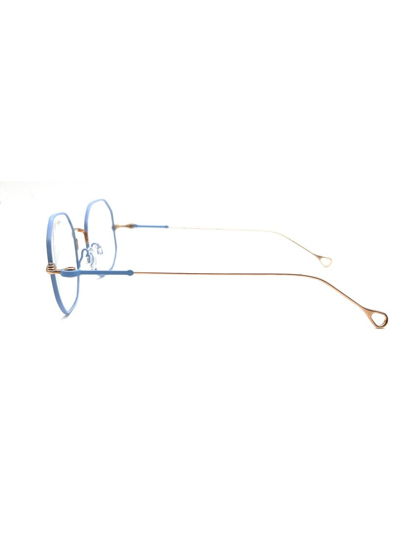 Anne & Valentine Benedict Octagonal Titanium Gold Frames