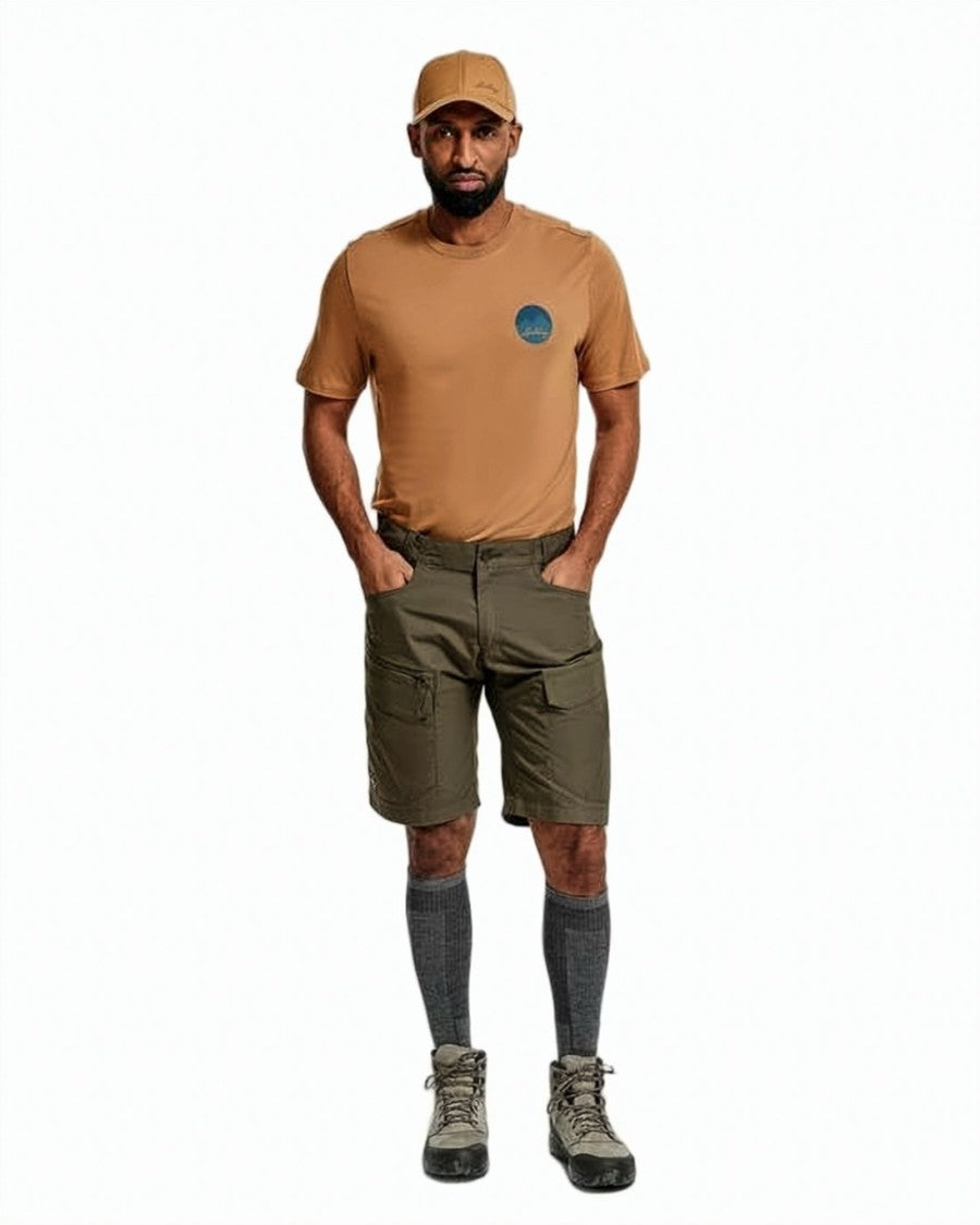 Lundhags Sturdy Utilitarian Shorts With Multiple Pockets And Structured Waistband