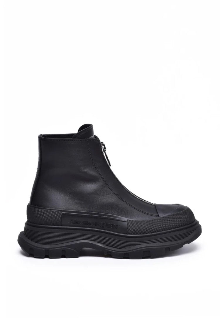 Alexander Mcqueen Boot Rubber Heel - Black