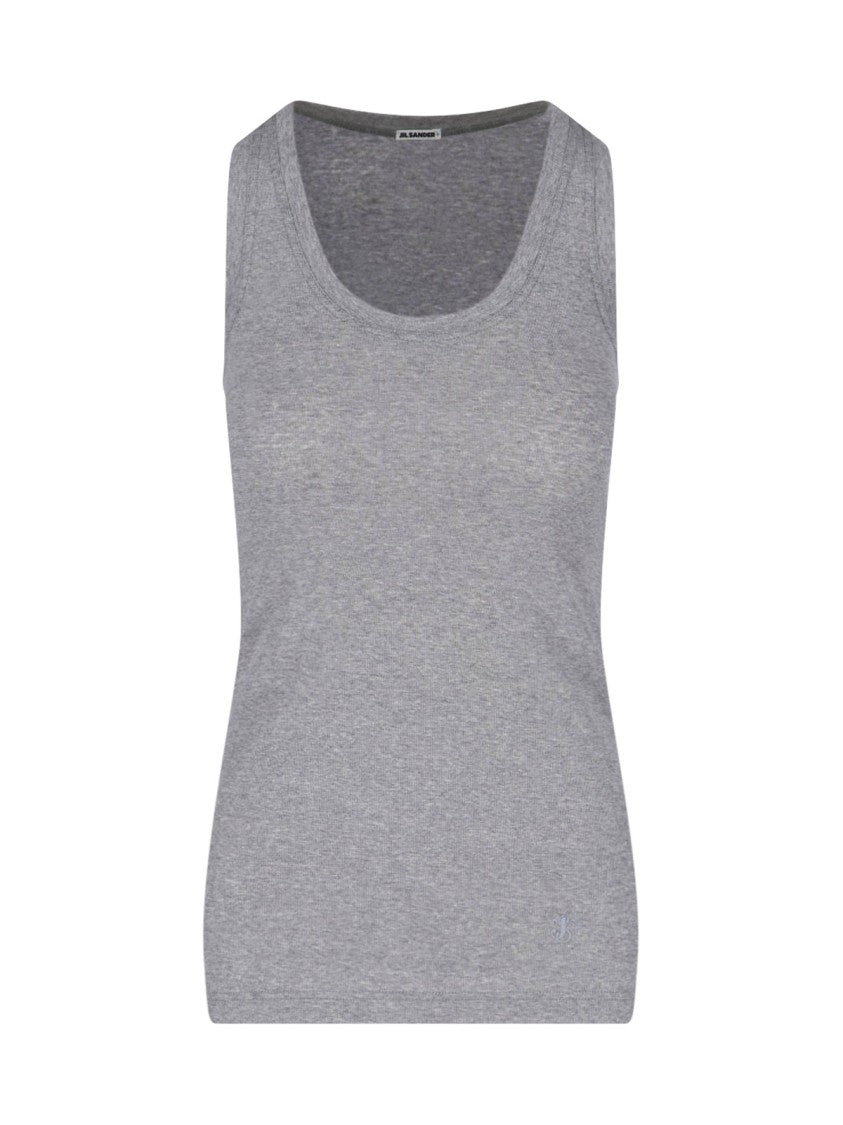 Jil Sander 3-Pack Tank Tops – White/Beige/Grey
