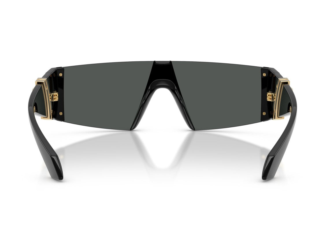 Versace Gold 0Ve4516 Oversized Shield Sunglasses
