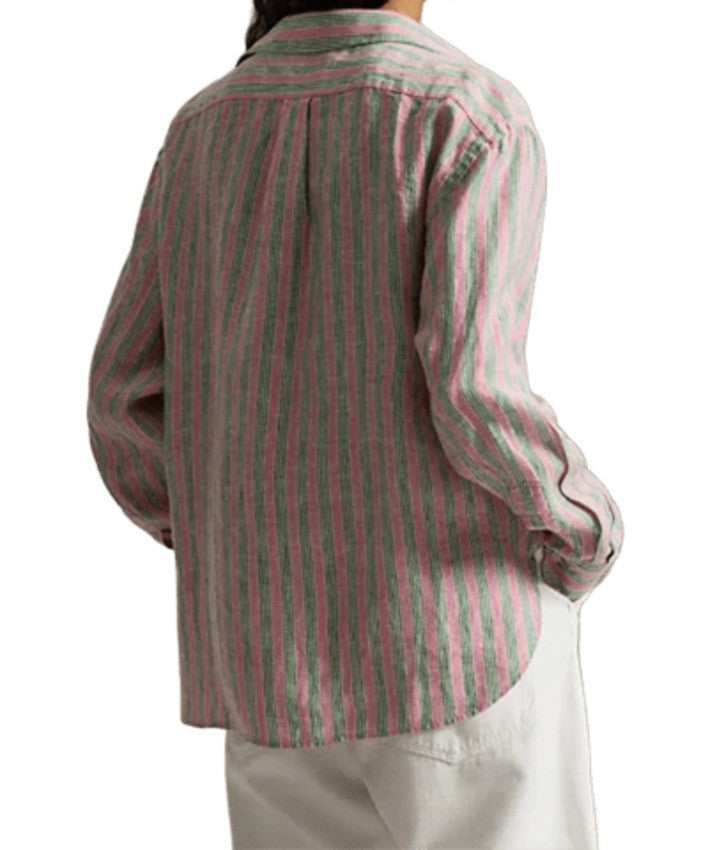 Polo Ralph Lauren Breezy Boxy-Fit Linen Shirt With Striped Design
