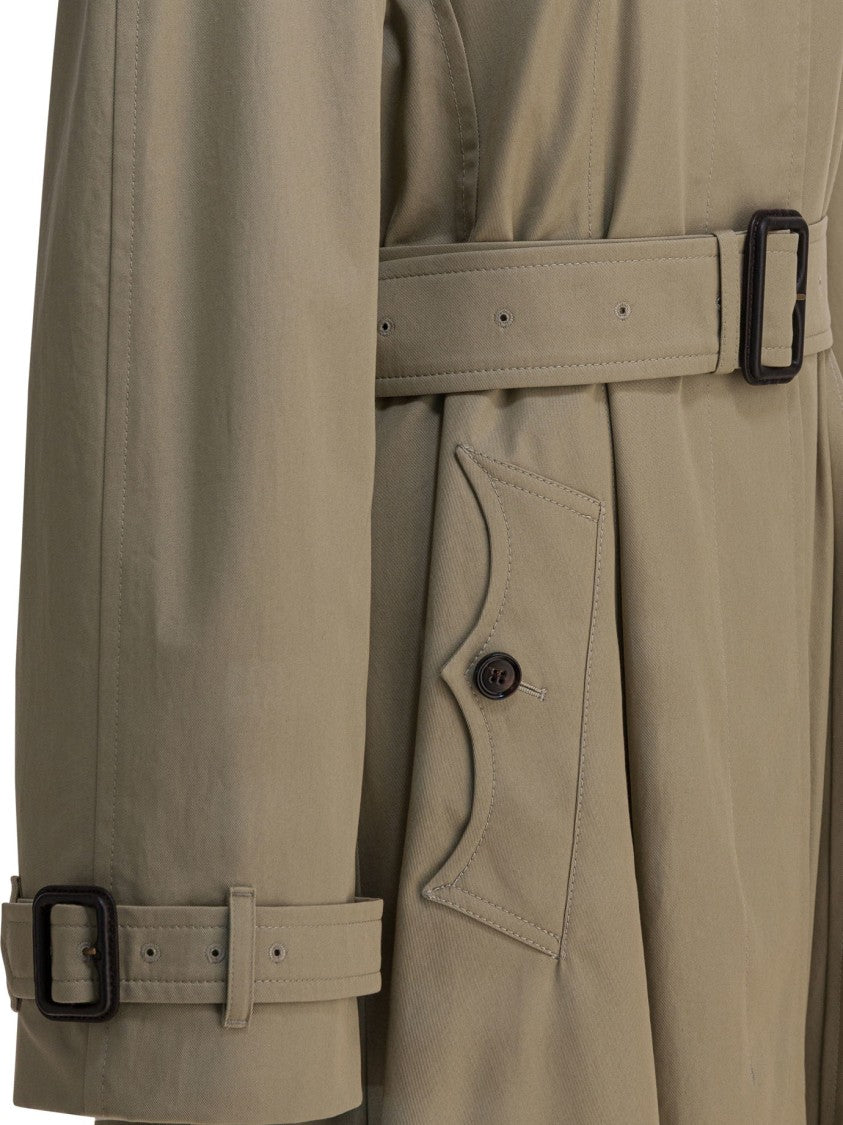 Burberry "Car Coat Ellingham Fit-And-Flare" Trench Coat