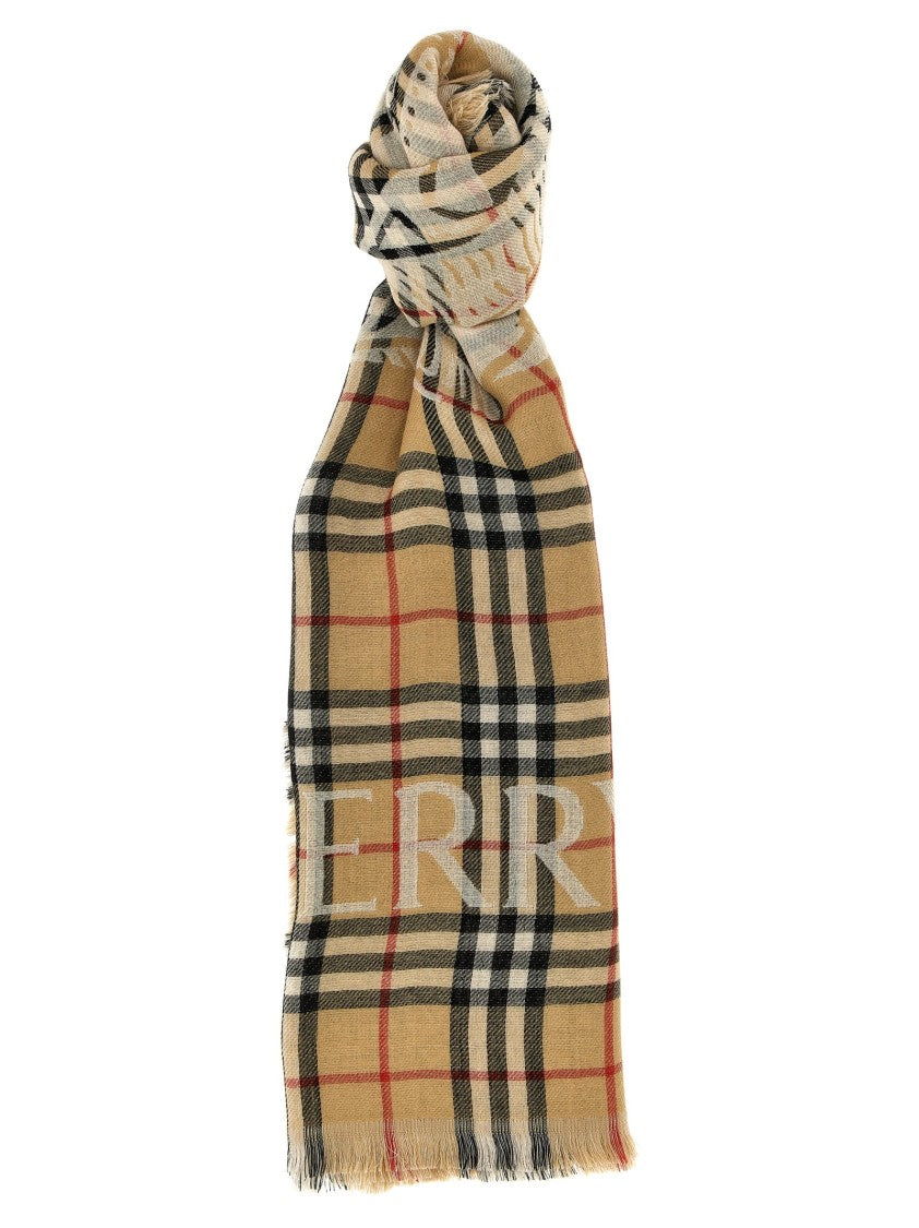 Burberry Check Wool Scarf