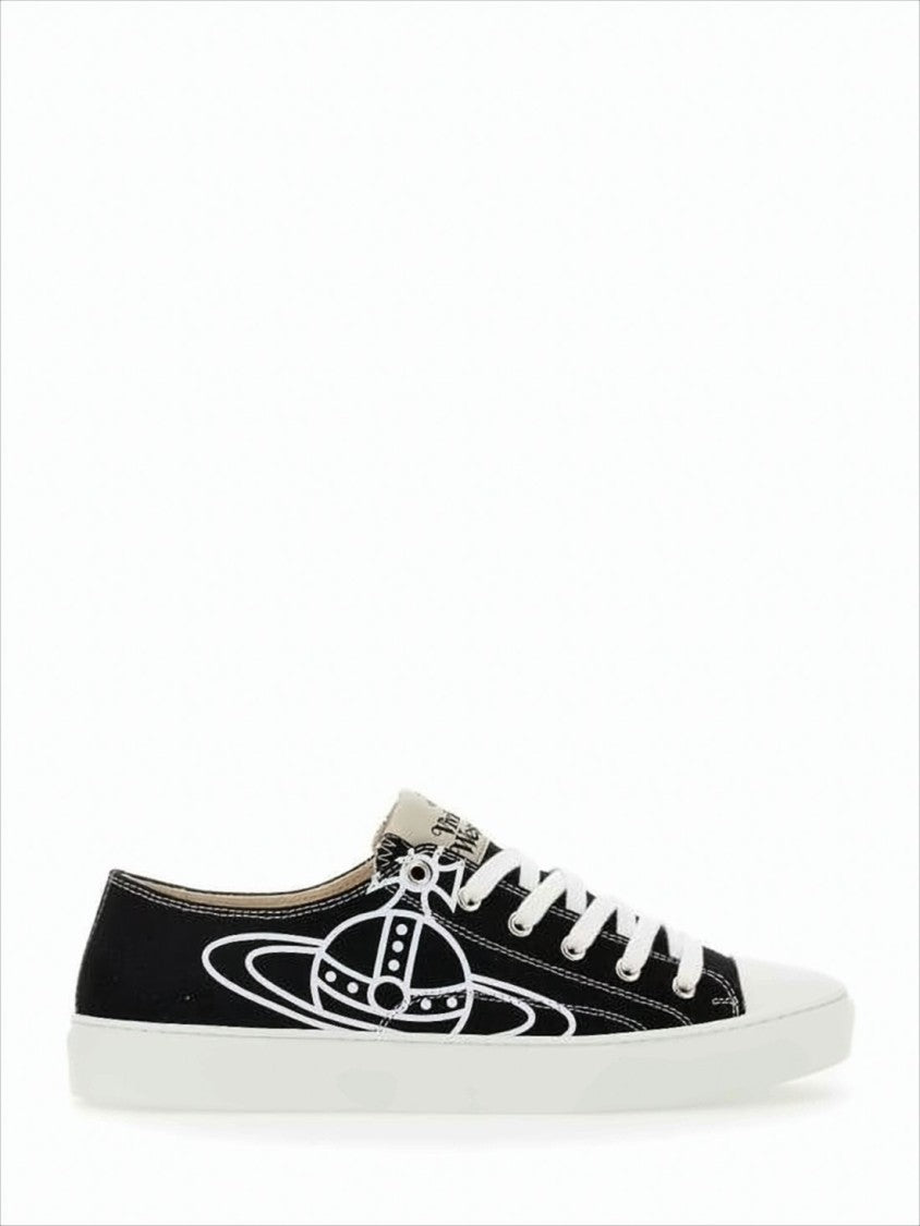 Vivienne Westwood Low-Top Sneakers With Graphic Emblem And Textured Sole