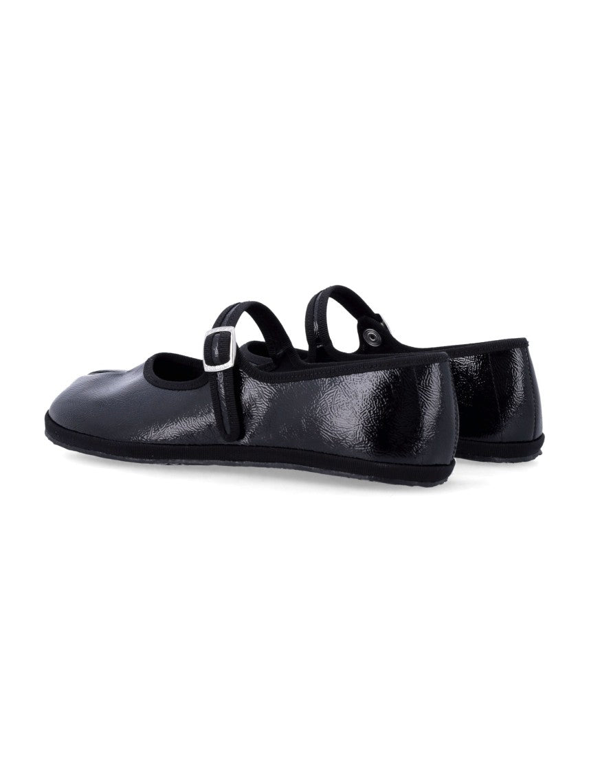 Drogheria Crivellini Fu-Tabi Patent Leather Flat Shoes