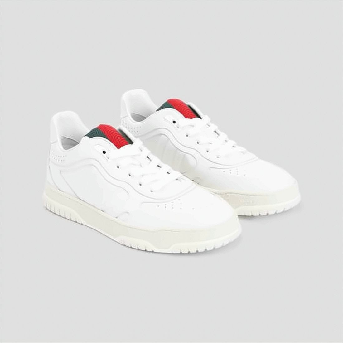 Gucci Leather Sneakers With Distinctive Striped Detail