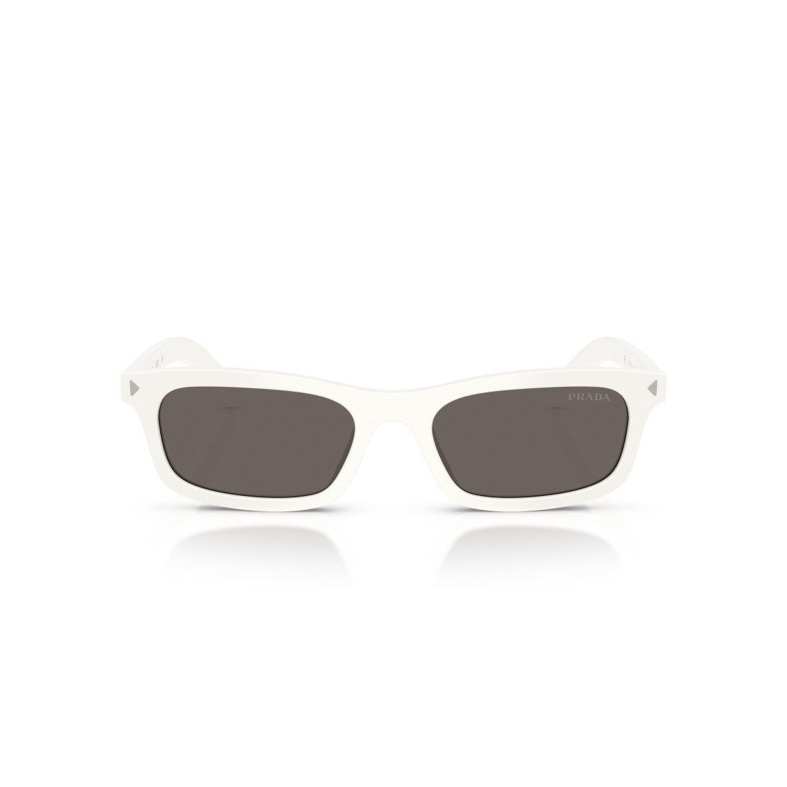 Prada 0Pr D05s Glossy White Acetate Sunglasses
