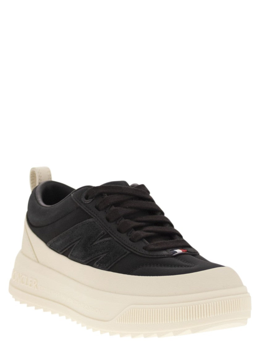 Moncler Nubuck And Suede Black Altive Trainers