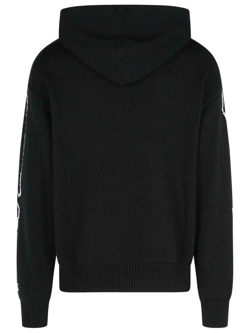 Amiri Bones' Black Cotton Sweater