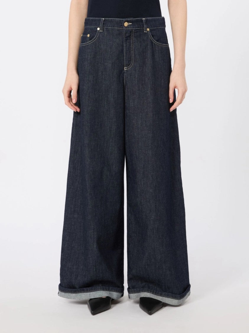 Max Mara Dark Indigo Smmocchio High-Waisted Jeans