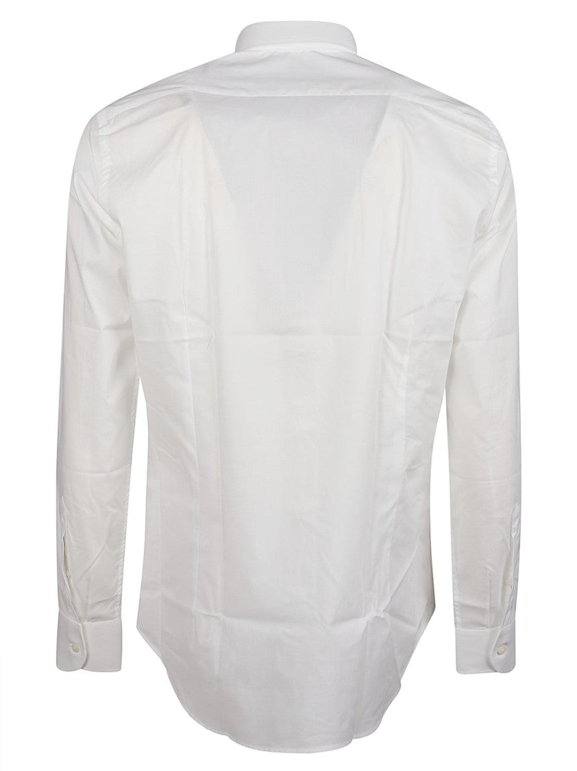 Orian Cotton-Blend Long Sleeve Slim Casual Shirt