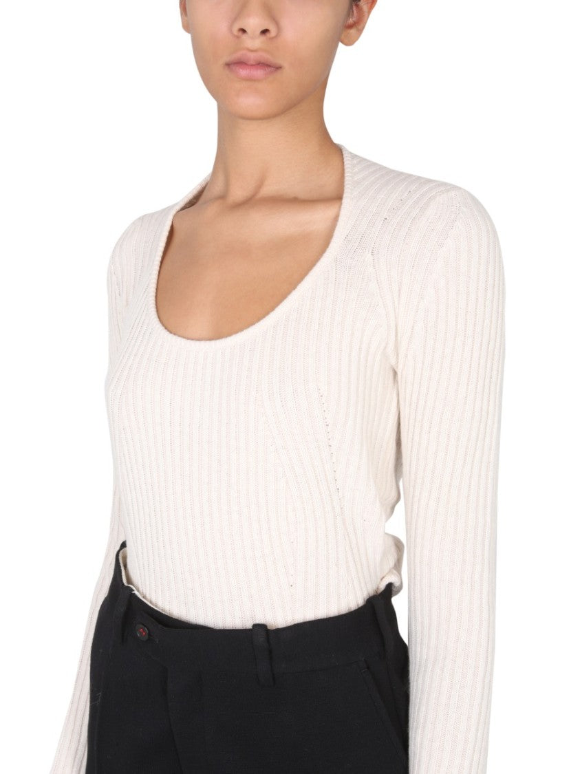 Proenza Schouler X White Label Fitted Ribbed Knit Sweater