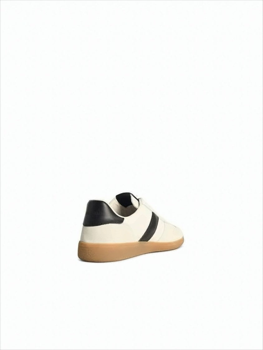Tom Ford Low-Top Calf Leather Sneakers With Contrasting Black Details