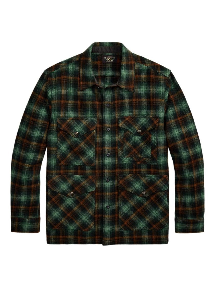 Polo Ralph Lauren All-Over Check Pattern Wool Ralph Lauren Rrl Shirt