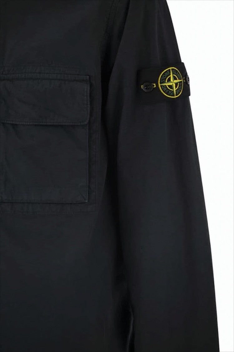 Stone Island Minimalist Black Cotton Stone Island Jacket