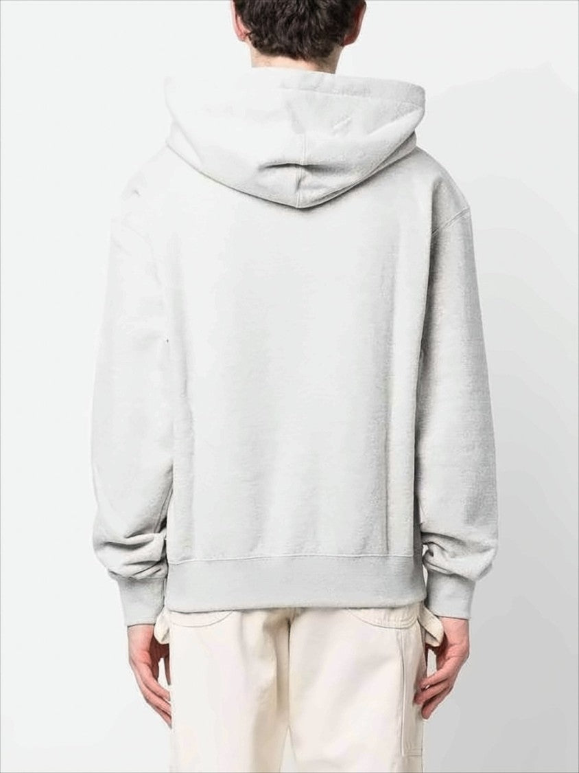 Jil Sander Relaxed Fit Cotton Hoodie With Drawstring