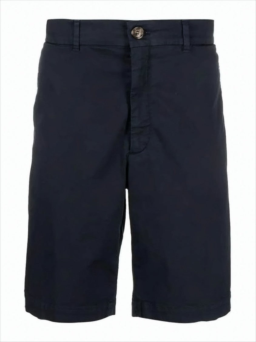 Brunello Cucinelli Tailored Blue Shorts With Button