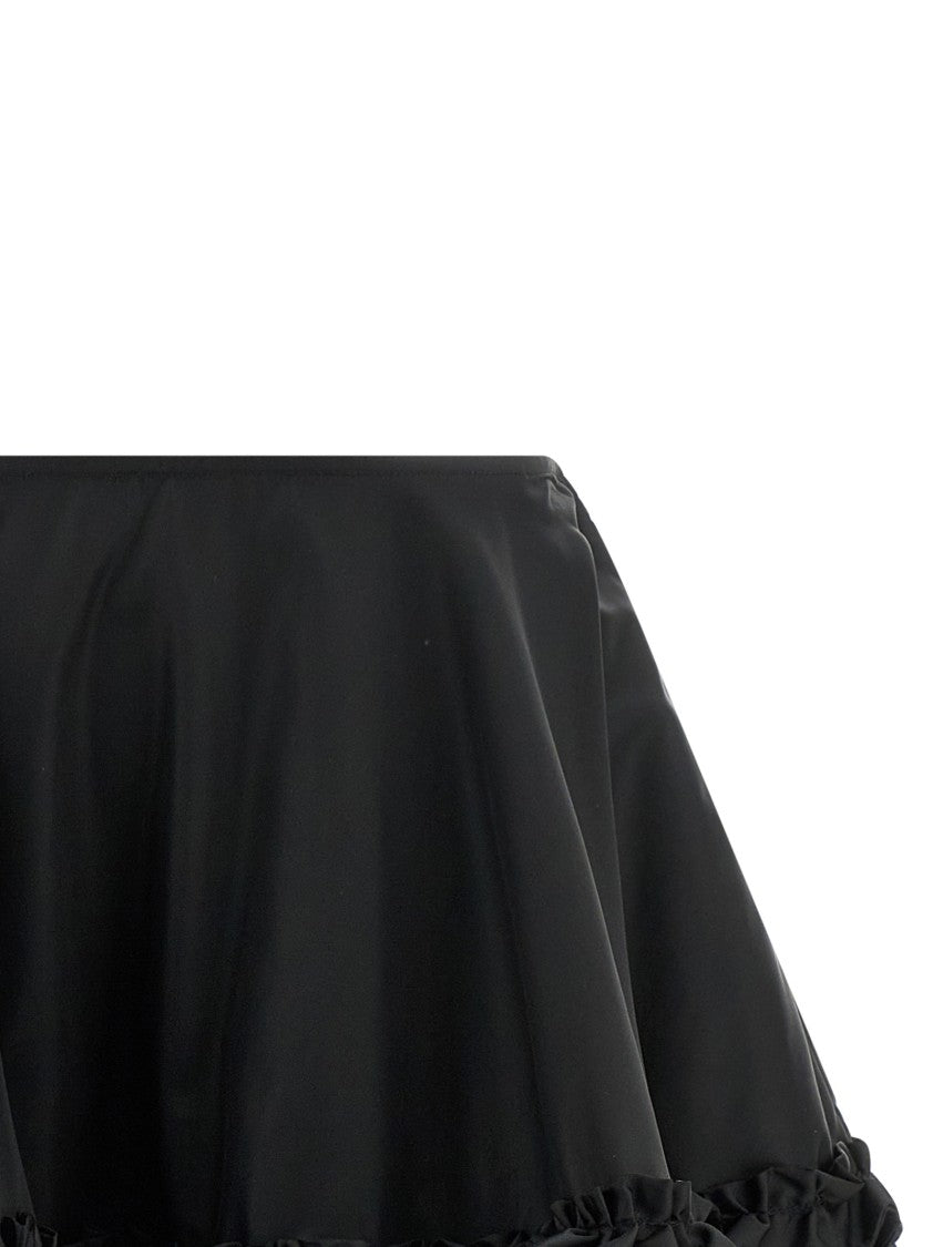 Ganni 'Duchesse Nylon Mini Frill' Skirt