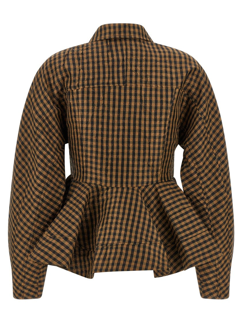 Ganni 'Crinckled Taffetà' Blouse