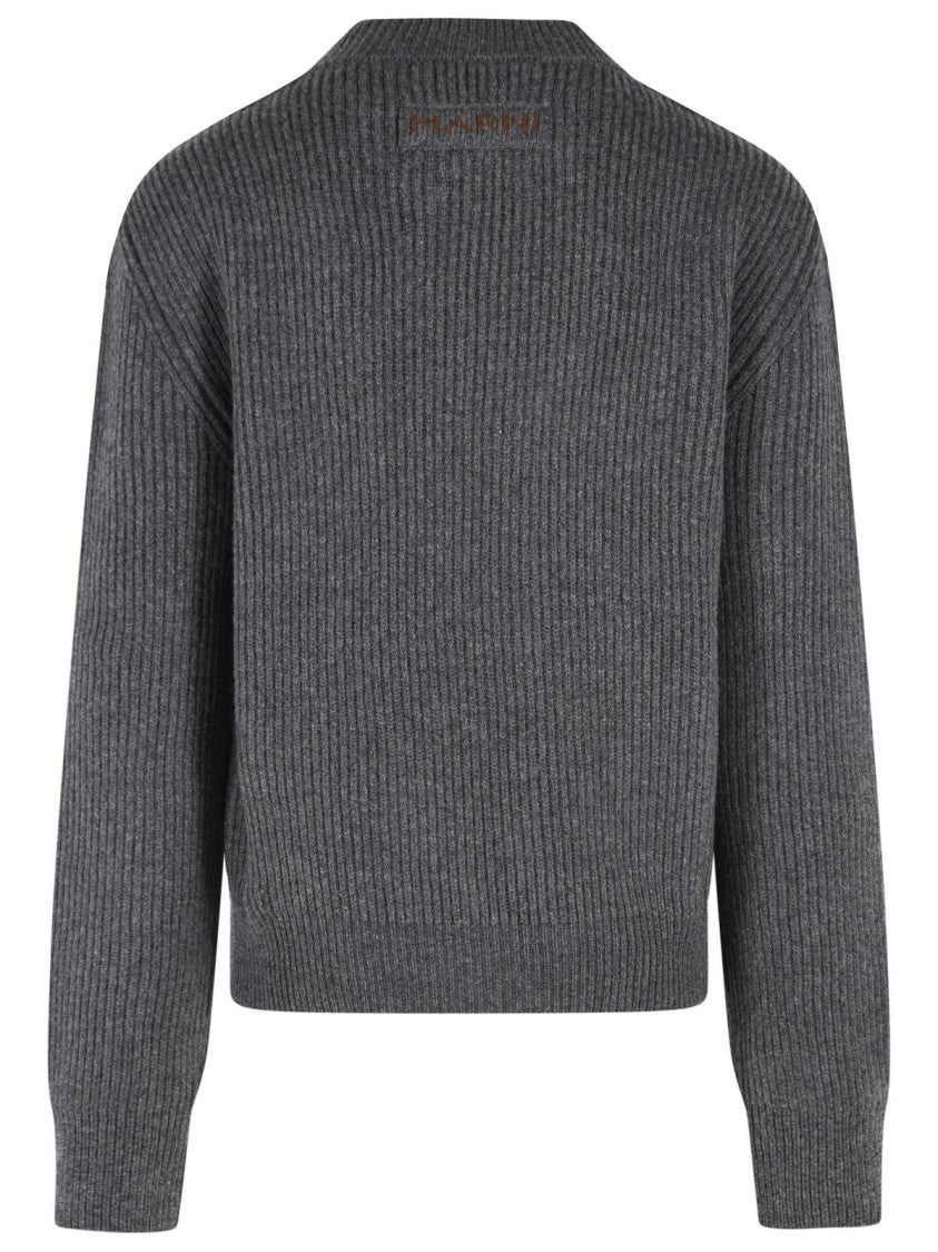 Marni Grey Virgin Wool And Cashmere Sweater