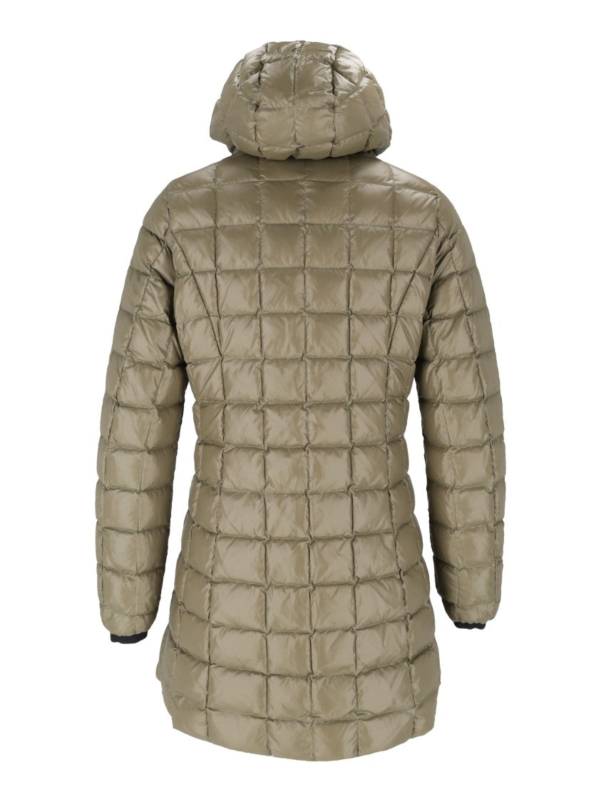 K-Way Denise St Thermo Double Hooded Quilted 3/4 Down Jacket