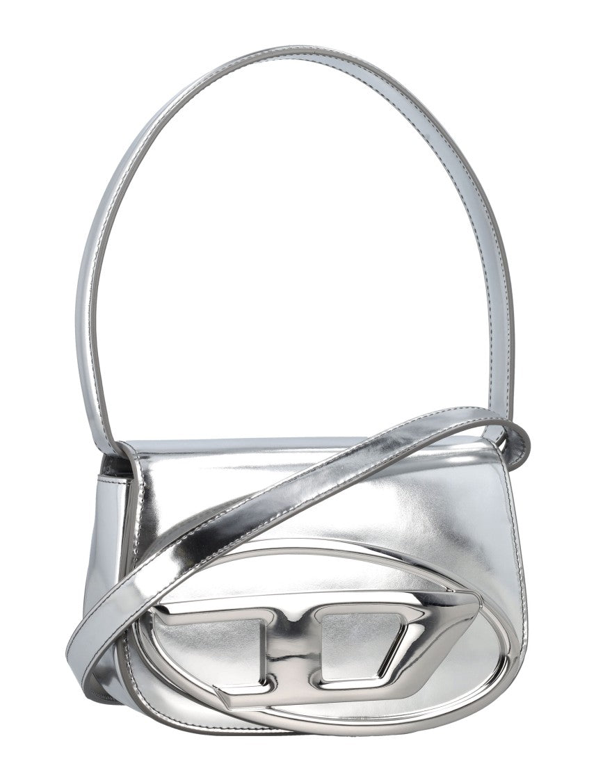 Diesel 1 Dr Mirror Leather Reflective Leather Shoulder Bag