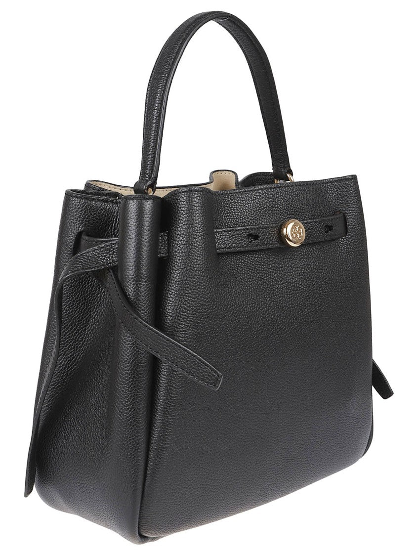 Tory Burch Black Natural Leather Small Clutch Bag