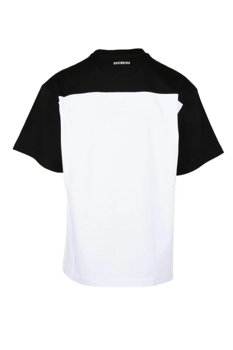 Bikkembergs White Graphic Cotton T-Shirt