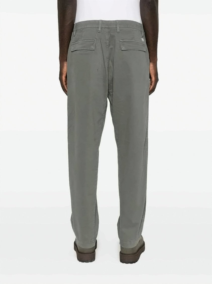 C.P. Company Relaxed Fit Straight Pants With Mid-Rise Wais