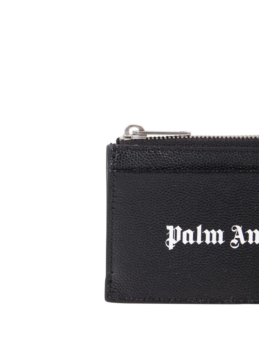 Palm Angels Zip Card Holder Caviar