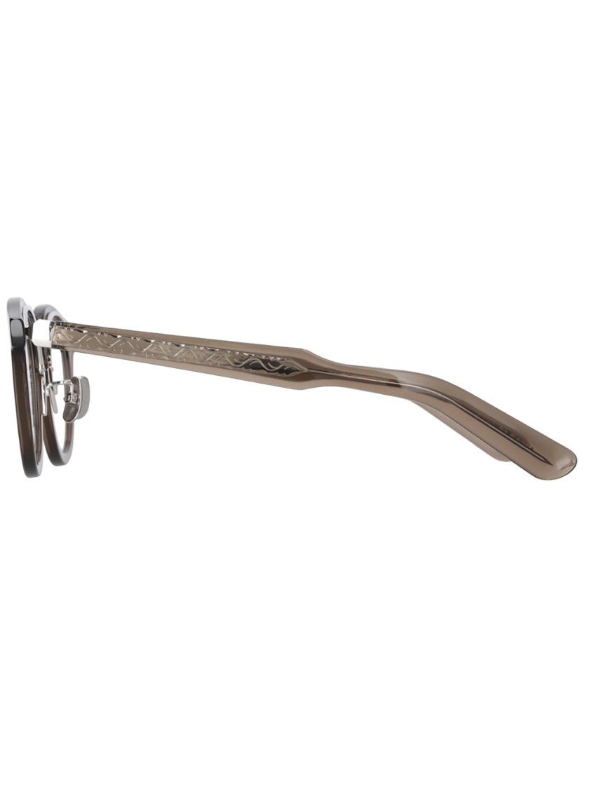 Yellows Plus Rounded Brown Acetate Optical Frames With Minimalist Design