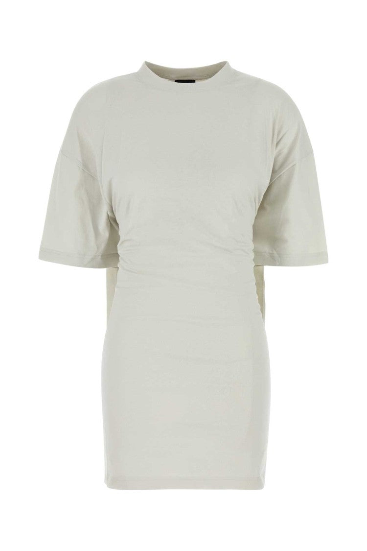 Balenciaga Light Grey Cotton T-Shirt Dress
