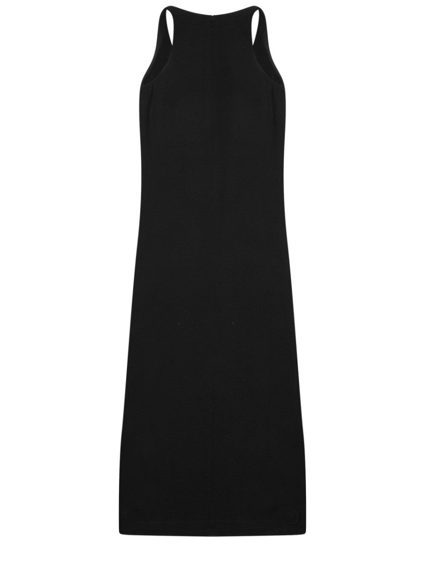 Totême Straight Silhouette Midi Dress With Thin Straps