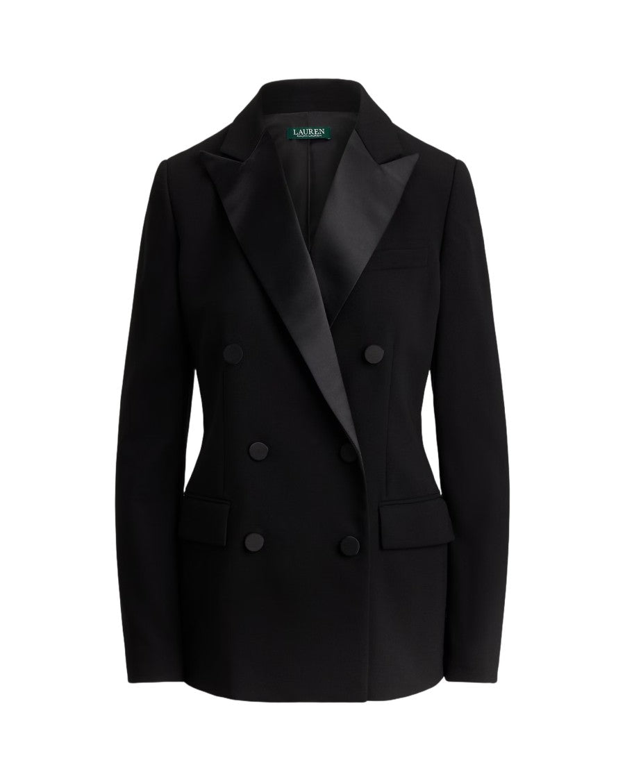 Lauren Ralph Lauren Double-Breasted Blazer With Satin Lapels