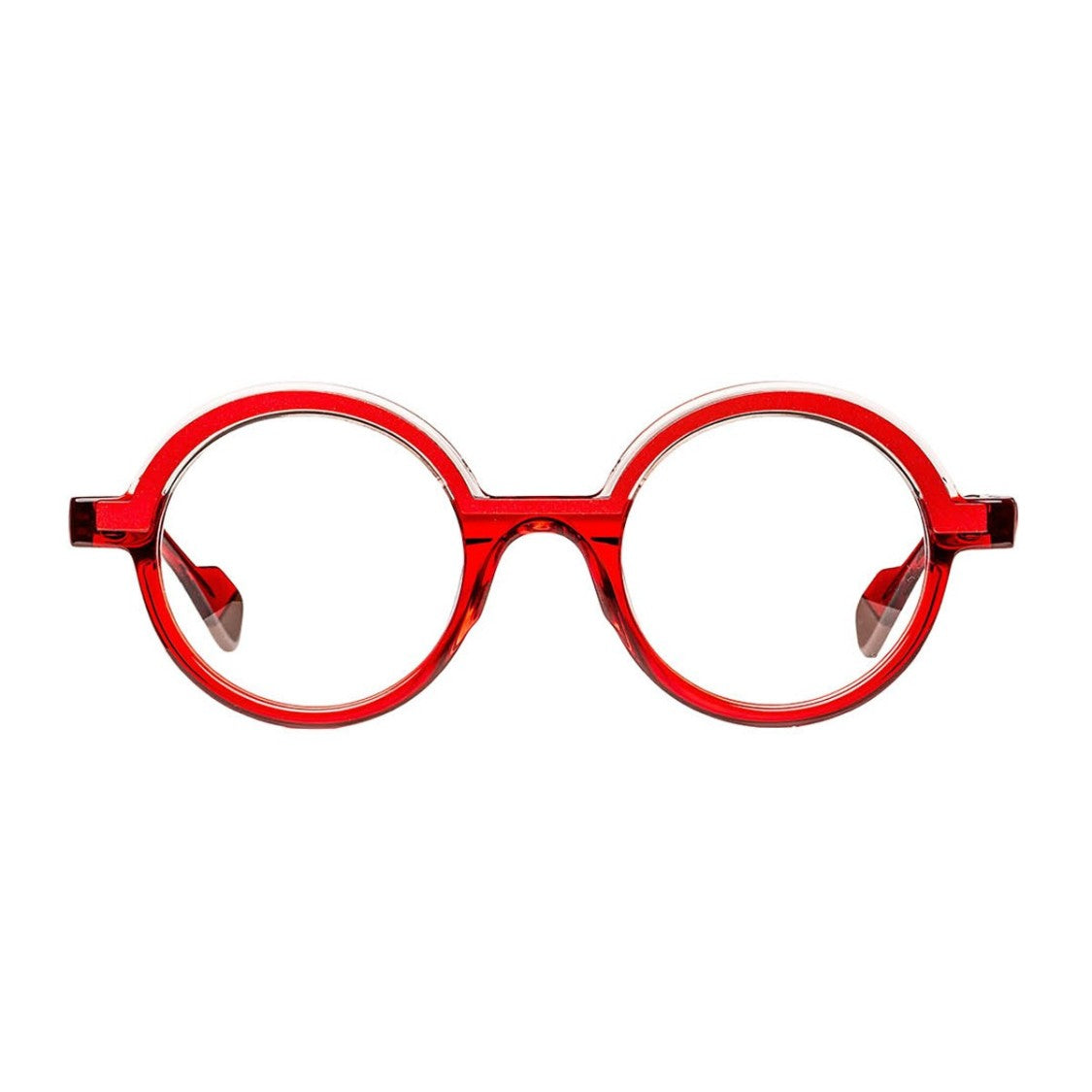 Matttew Red Arcus Acetate Stainless Steel Sunglasses