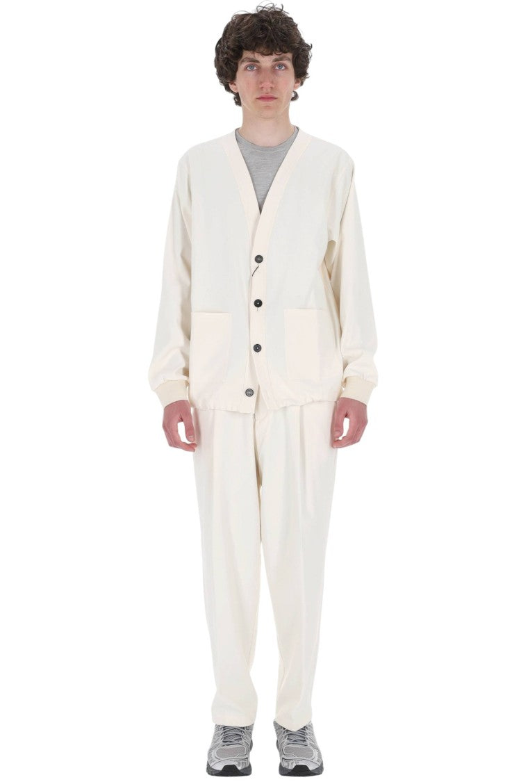 Herno Kimono V-Neck Technical Cardigan Jacket