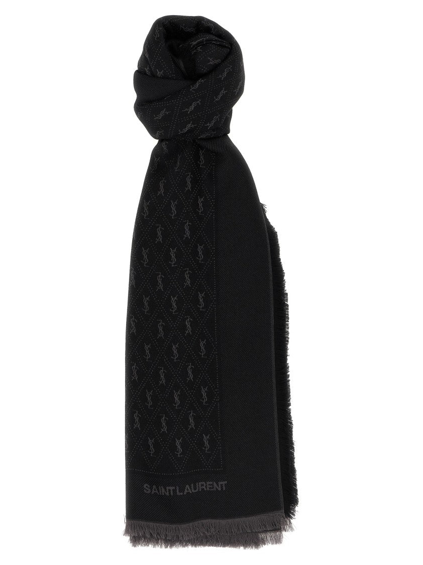 Saint Laurent Ysl Monogram Scarf