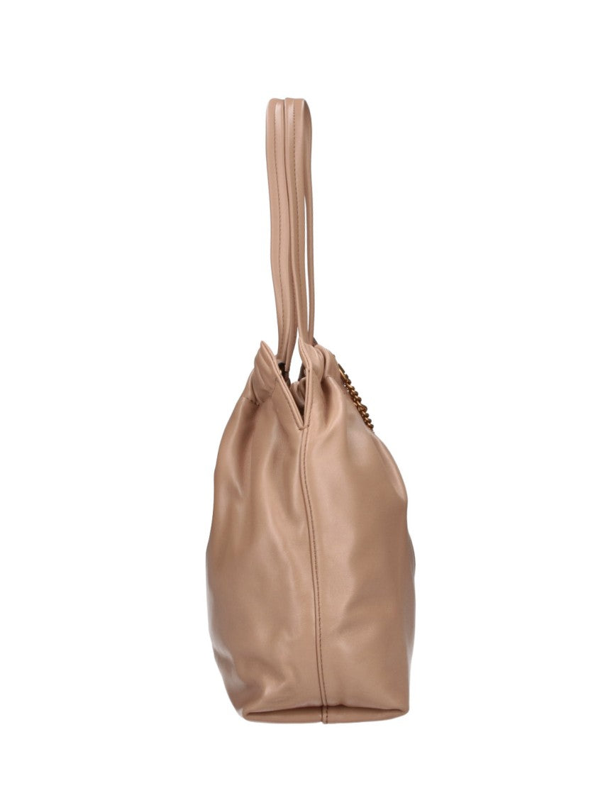 Marc Jacobs Brown The Cristina Silver Hardware Calfskin Tote Bag