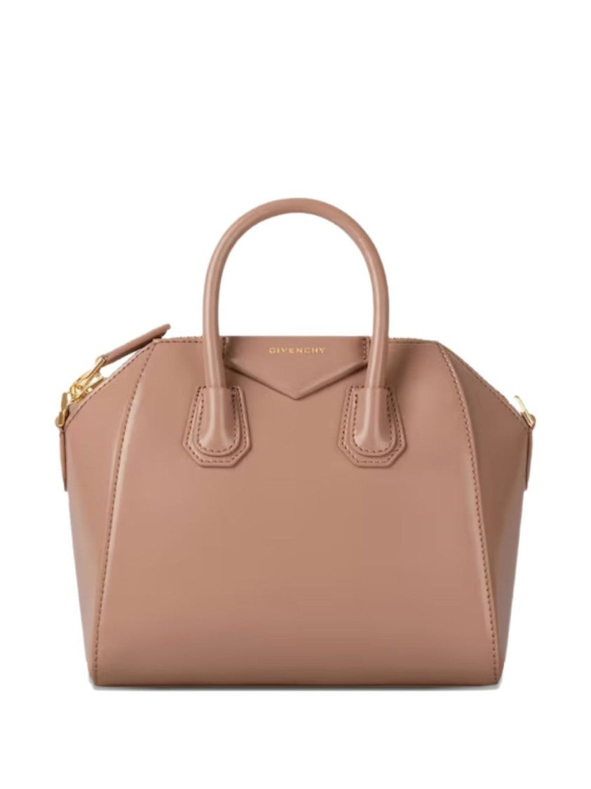 Givenchy Structured Gold Hardware Silk Top Bag