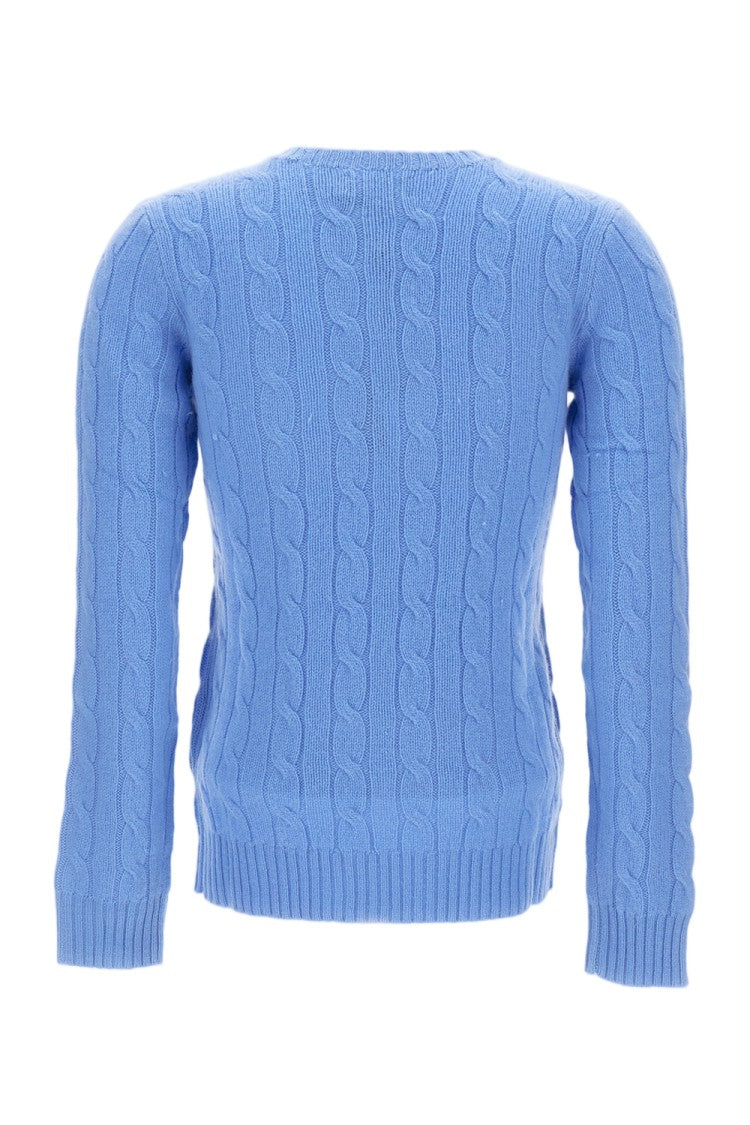Polo Ralph Lauren Classic Cable Knit Crewneck Sweater In Luxurious Wool