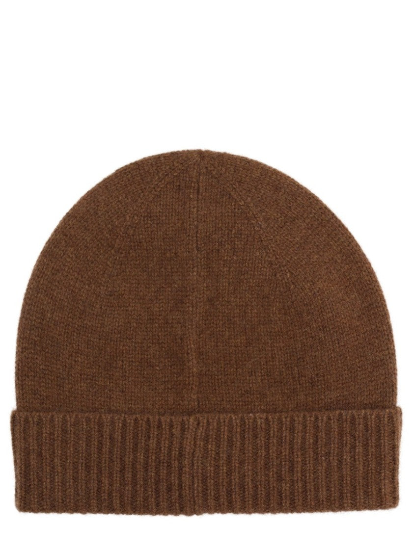 Guest In Residence Brown Folded Ribbed Cuff Cashmere Hat