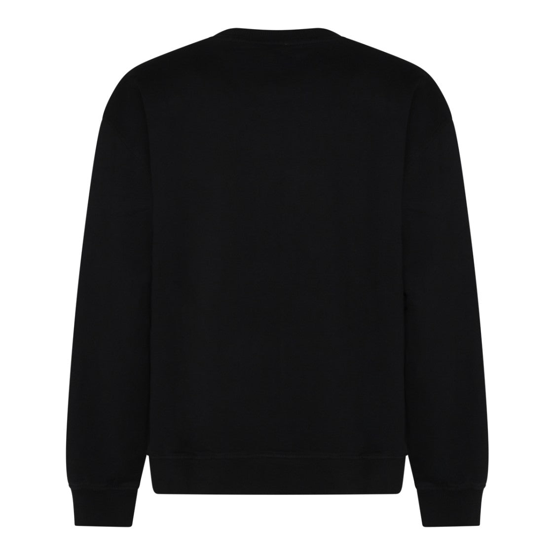 Diesel Cotton Logo Sweatshirt With Ribbed Hems And Distressed Print
